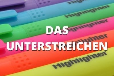 verschieden farbene Textmarker