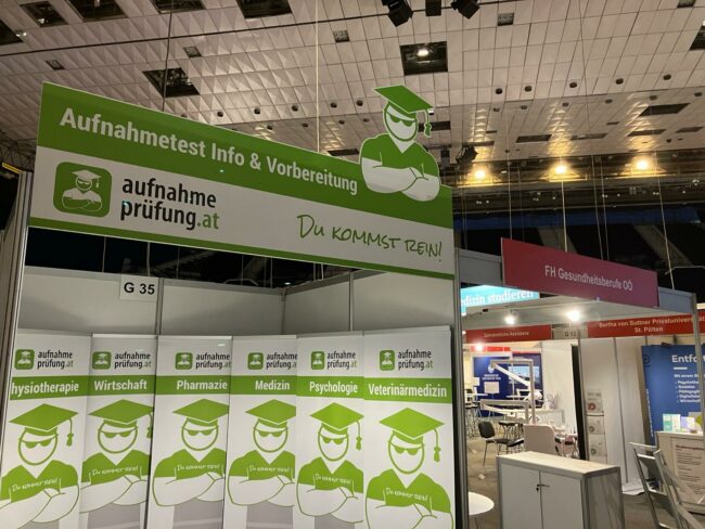 aufnahmeprüfung.at-Stand bei der BeSt Wien aufnahmeprüfung.at-Stand bei der BeSt Wien