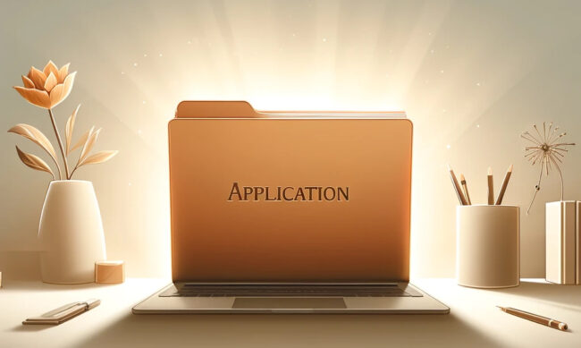 Tipps Bewerbung Lehrstelle Ordner mit Bewerbung draufstehend